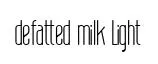 defatted milk Light