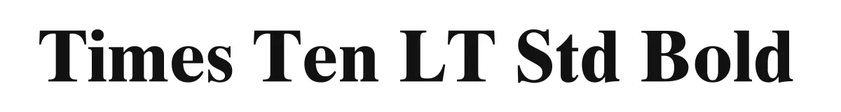Times Ten LT Std Bold original font preview