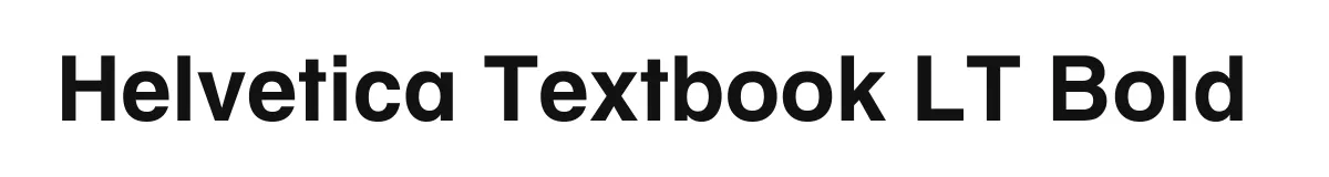 Helvetica Textbook LT Bold font preview