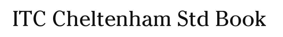 ITC Cheltenham Std Book original font preview