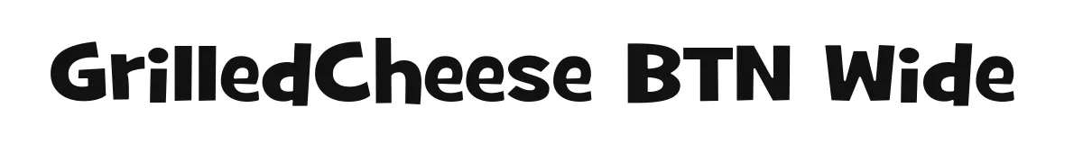 GrilledCheese BTN Wide original font preview
