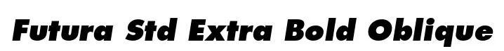 Futura Std Extra Bold Oblique