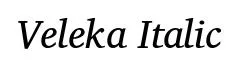 Veleka Italic