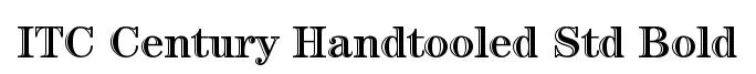 ITC Century Handtooled Std Bold