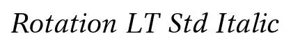 Rotation LT Std Italic