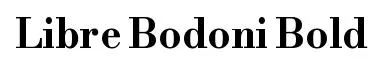 Libre Bodoni Bold