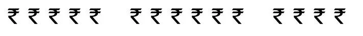 rupee symbol font