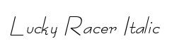 Lucky Racer Italic