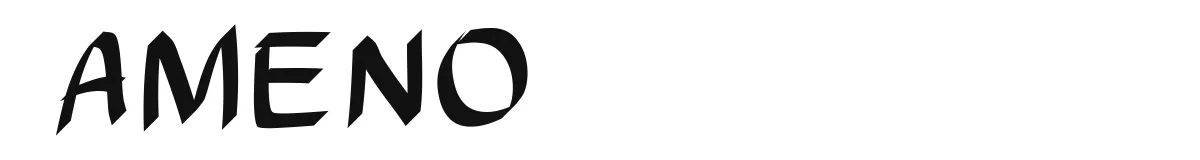 AMENO original font preview