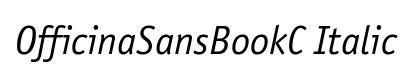 OfficinaSansBookC Italic