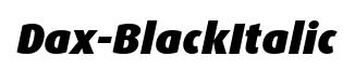 Dax-BlackItalic