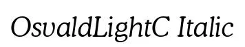 OsvaldLightC Italic