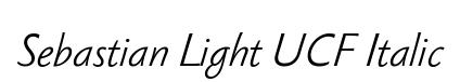 Sebastian Light UCF Italic