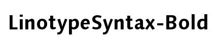 LinotypeSyntax-Bold