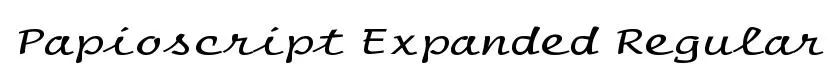 Papioscript Expanded Regular