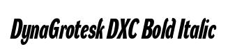 DynaGrotesk DXC Bold Italic