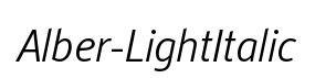 Alber-LightItalic