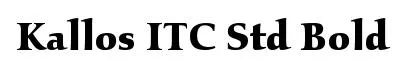 Kallos ITC Std Bold