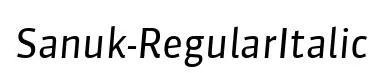 Sanuk-RegularItalic