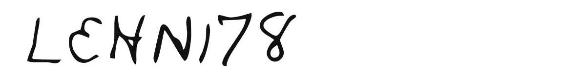 LEHN178 original font preview
