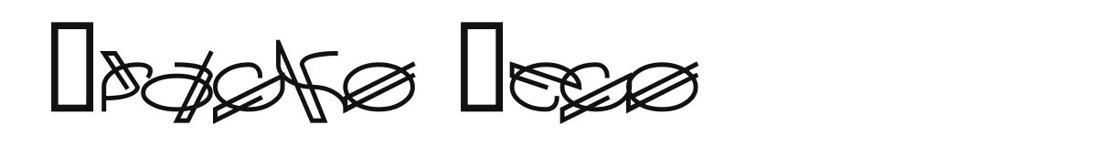 Cracko Deco original font preview