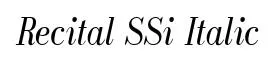 Recital SSi Italic