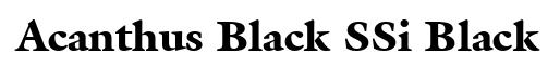 Acanthus Black SSi Black