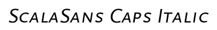 ScalaSans Caps Italic