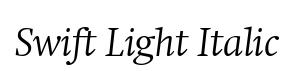 Swift Light Italic