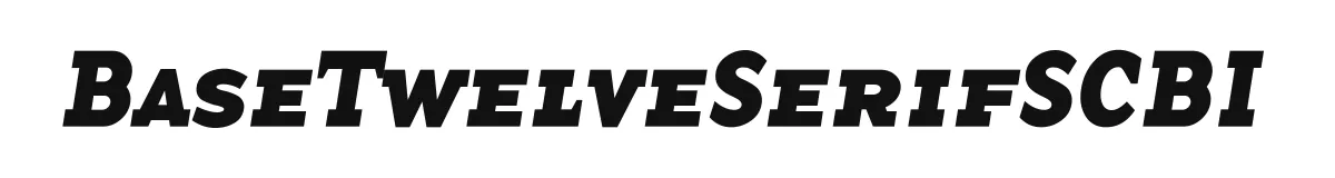 BaseTwelveSerifSCBI font preview