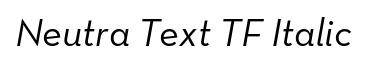 Neutra Text TF Italic