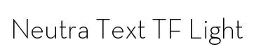 Neutra Text TF Light