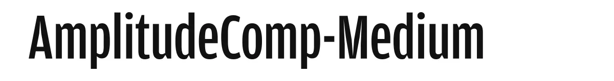 AmplitudeComp-Medium font preview