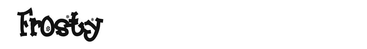 Frosty font preview