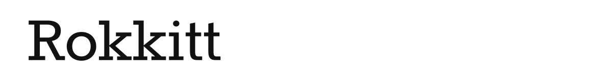 Rokkitt original font preview