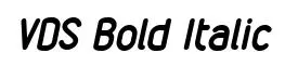 VDS Bold Italic