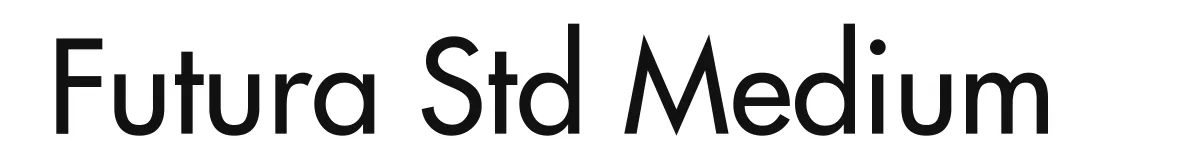 Futura Std Medium font preview