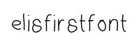 elisfirstfont