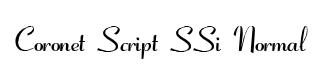 Coronet Script SSi Normal