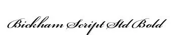 Bickham Script Std Bold