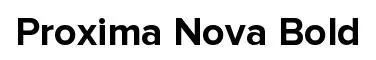 Proxima Nova Bold font preview