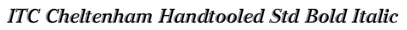 ITC Cheltenham Handtooled Std Bold Italic