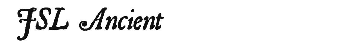 JSL Ancient font preview