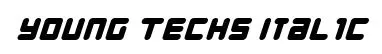 Young Techs Italic original font preview