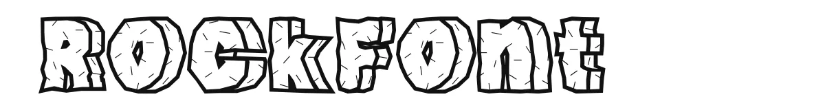 RockFont original font preview
