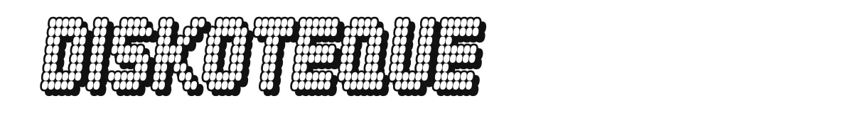 Diskoteque font preview