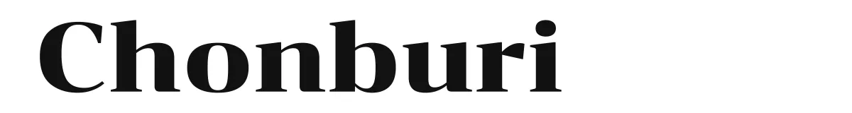 Chonburi font preview