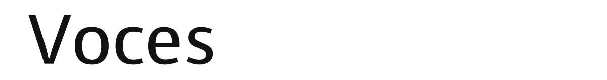 Voces original font preview