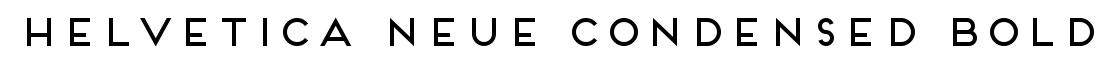 Helvetica Neue Condensed Bold