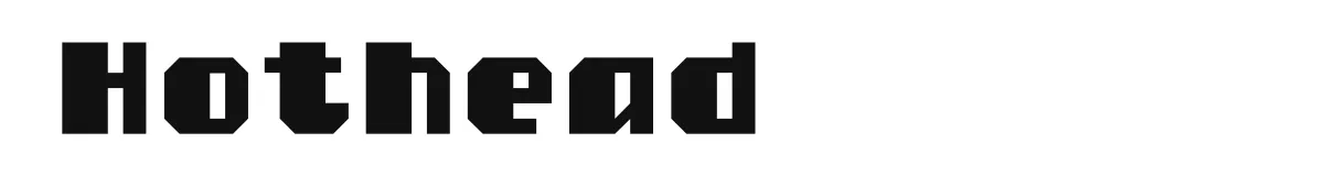 Hothead font preview